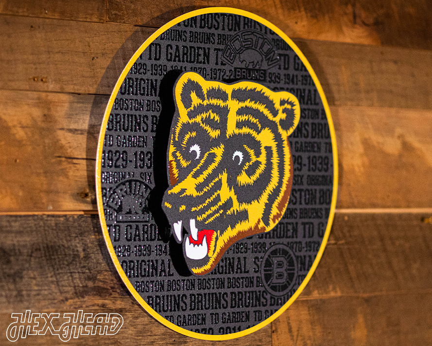 Boston Bruins CRAFT SERIES 3D Embossed Metal Wall Art