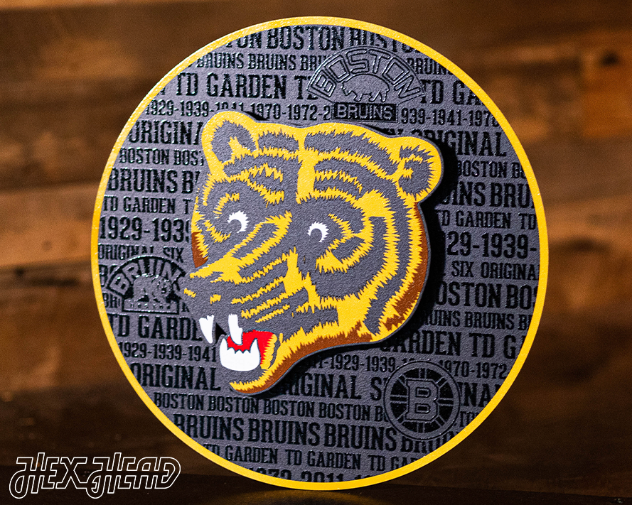 Boston Bruins CRAFT SERIES 3D Embossed Metal Wall Art