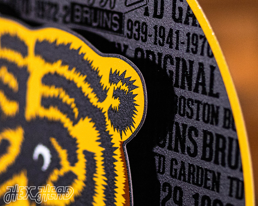 Boston Bruins CRAFT SERIES 3D Embossed Metal Wall Art