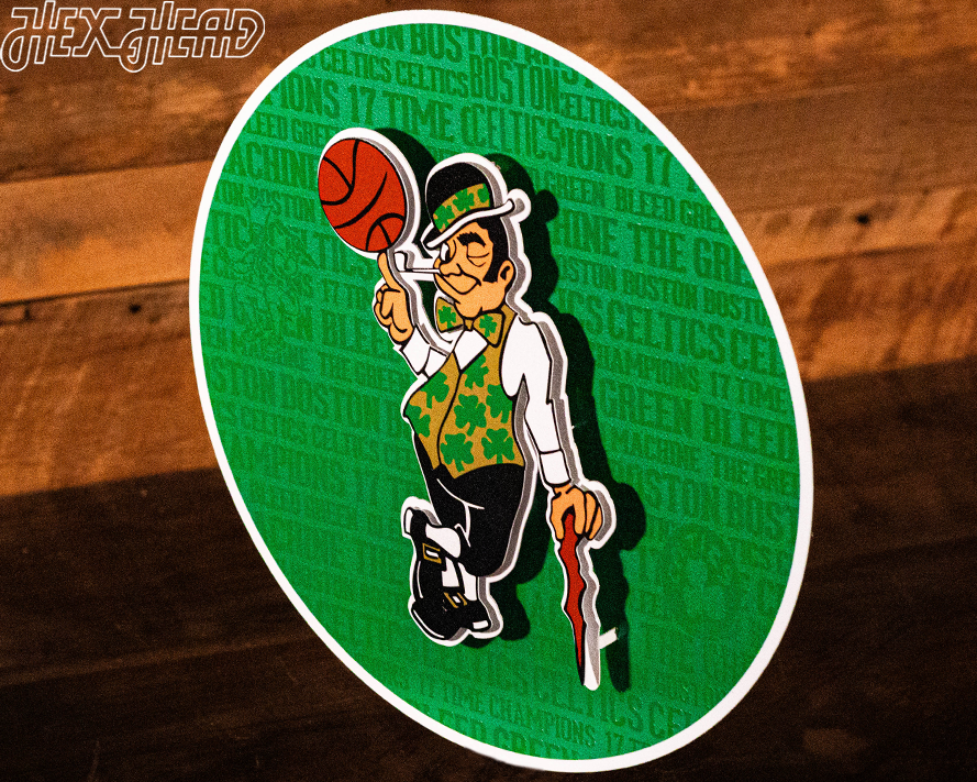 Boston Celtics CRAFT SERIES 3D Embossed Metal Wall Art