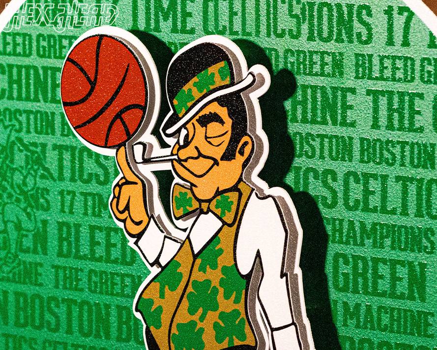 Boston Celtics CRAFT SERIES 3D Embossed Metal Wall Art