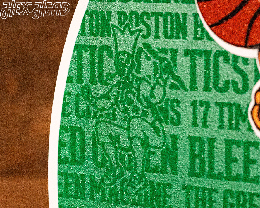 Boston Celtics CRAFT SERIES 3D Embossed Metal Wall Art