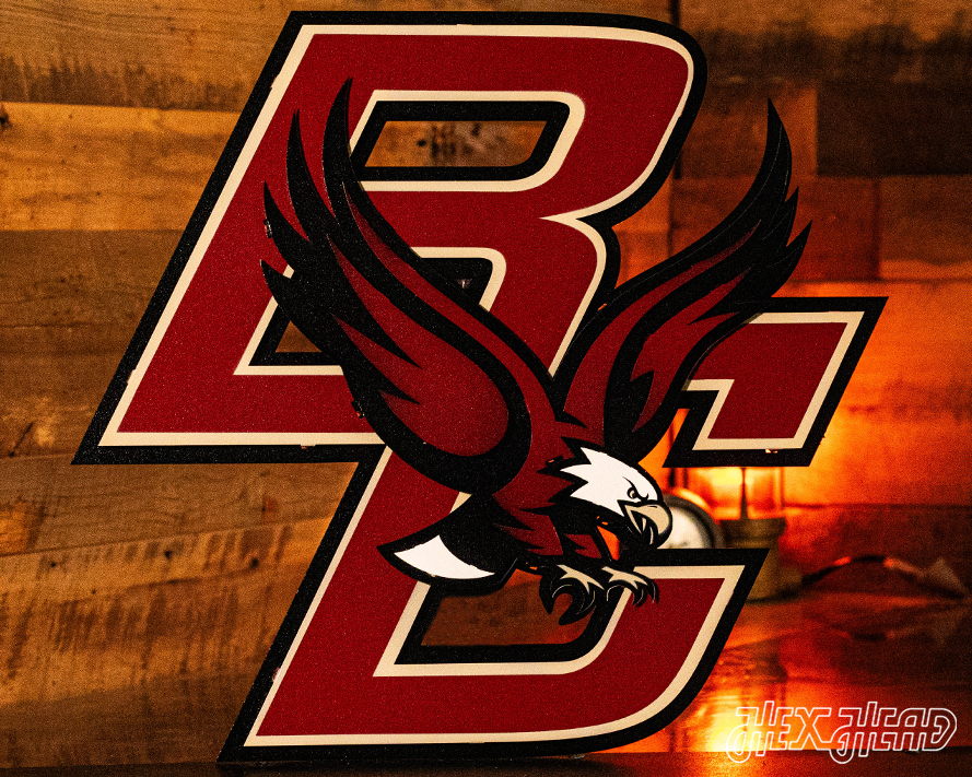 Boston College Eagles 3D Vintage Metal Wall Art