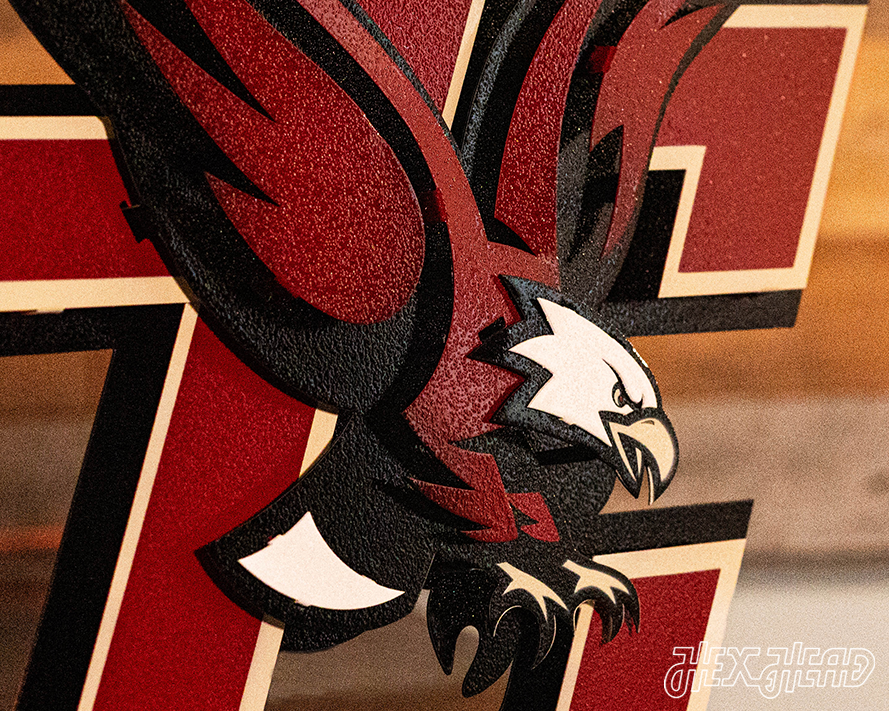 Boston College Eagles 3D Vintage Metal Wall Art