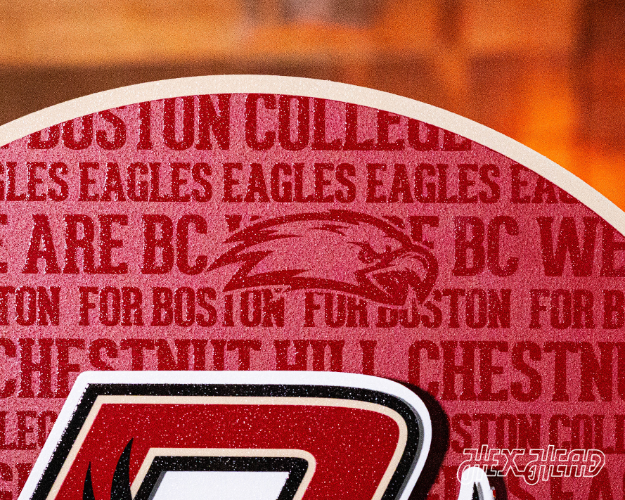 Boston College Eagles CRAFT SERIES 3D Embossed Metal Wall Art