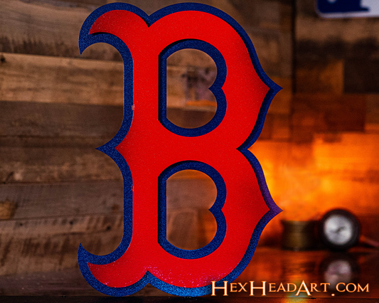 Boston Red Sox "B" 3D Metal Wall Art