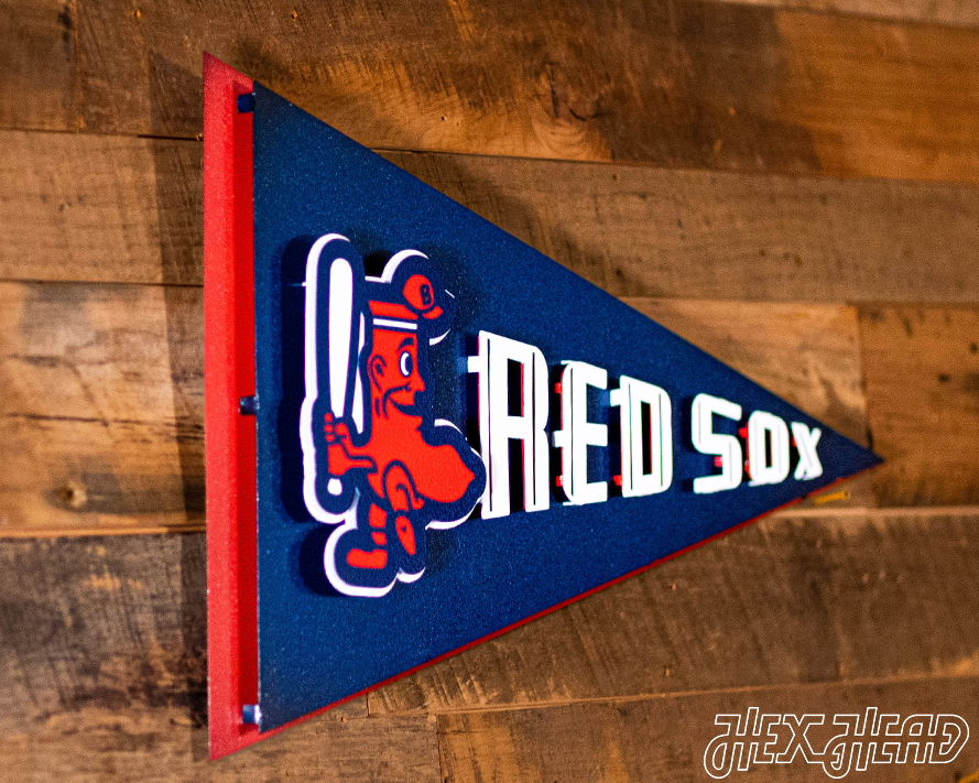 Boston Red Sox "1967 Pennant" 3D Vintage Metal Wall Art