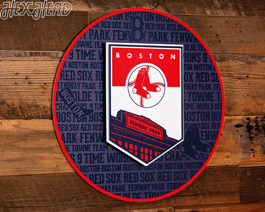 Boston Red Sox Fenway Park CRAFT SERIES 3D Embossed Metal Wall Art