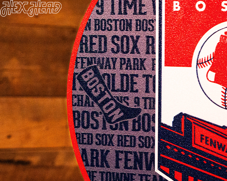 Boston Red Sox Fenway Park CRAFT SERIES 3D Embossed Metal Wall Art