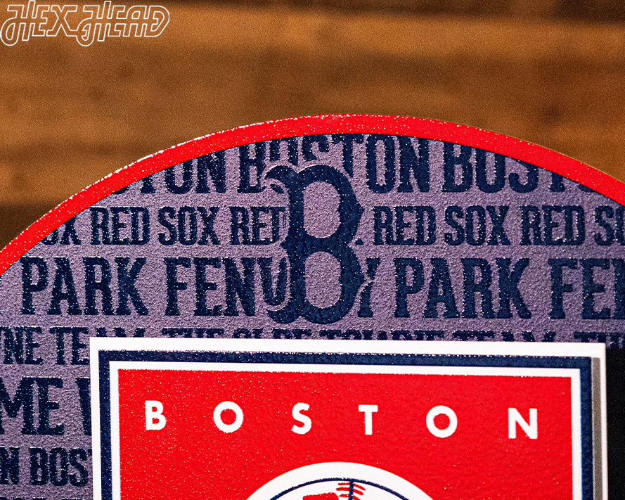 Boston Red Sox Fenway Park CRAFT SERIES 3D Embossed Metal Wall Art