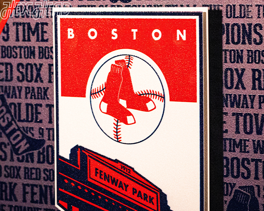 Boston Red Sox Fenway Park CRAFT SERIES 3D Embossed Metal Wall Art