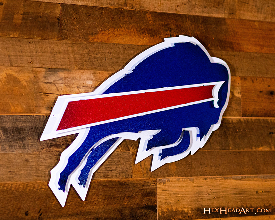 Buffalo Bills 3D Vintage Metal Wall Art