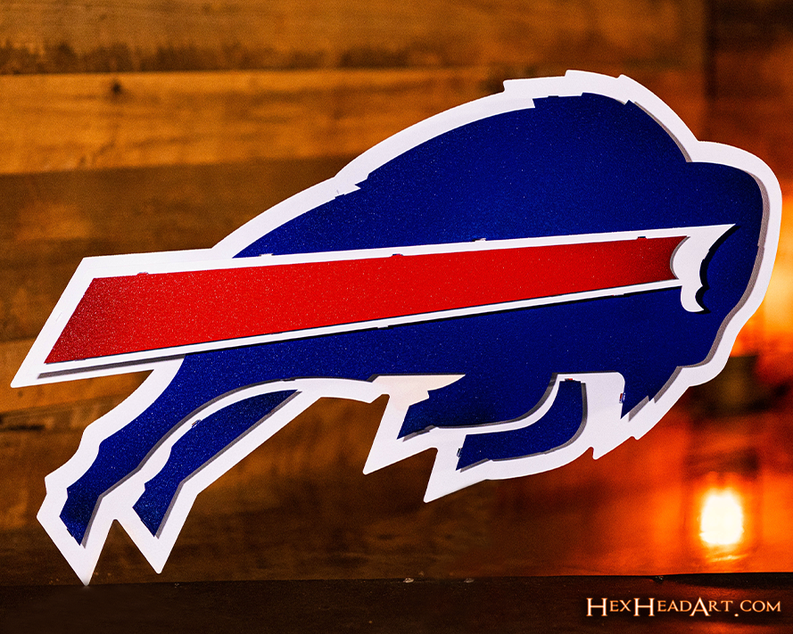 Buffalo Bills 3D Vintage Metal Wall Art