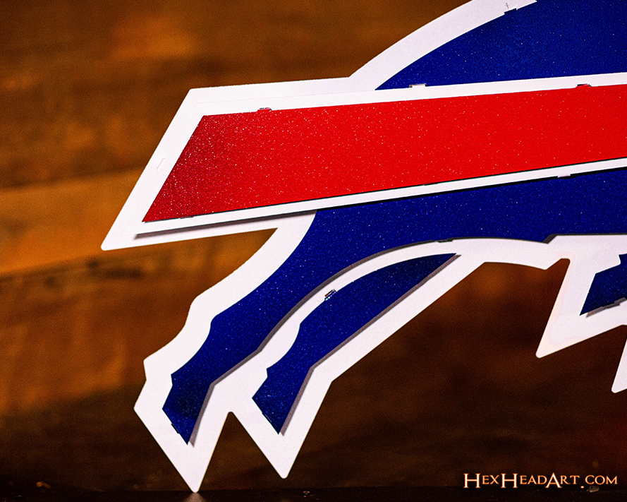 Buffalo Bills 3D Vintage Metal Wall Art