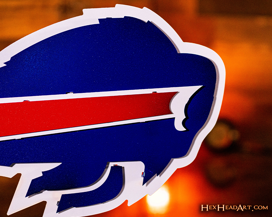 Buffalo Bills 3D Vintage Metal Wall Art