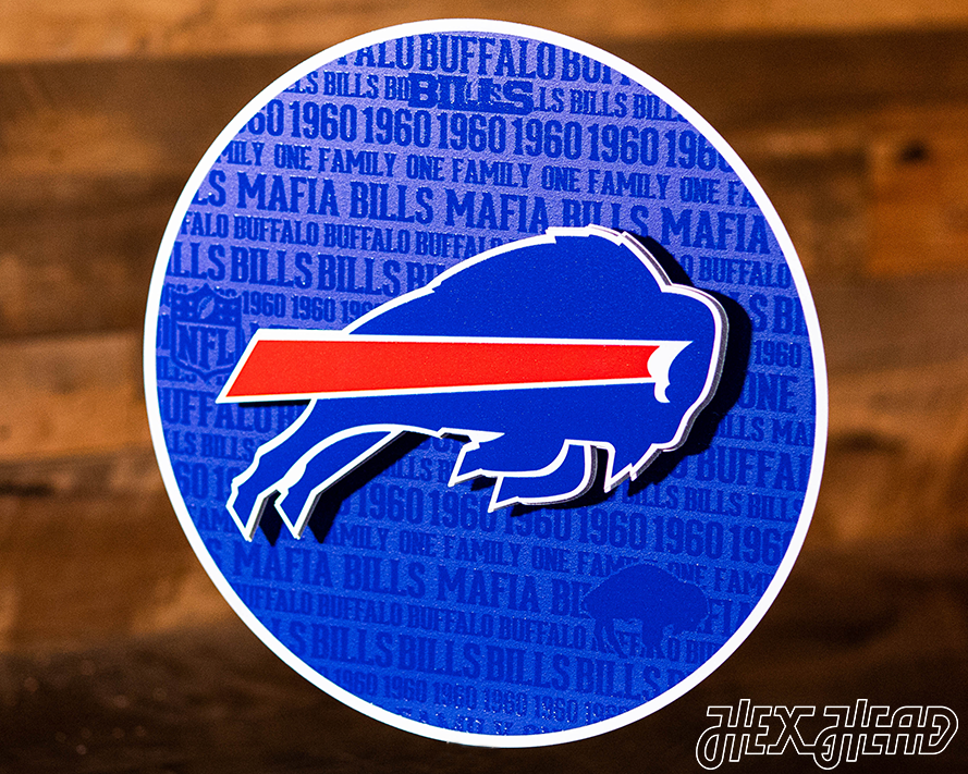 Buffalo Bills CRAFT SERIES 3D Embossed Metal Wall Art