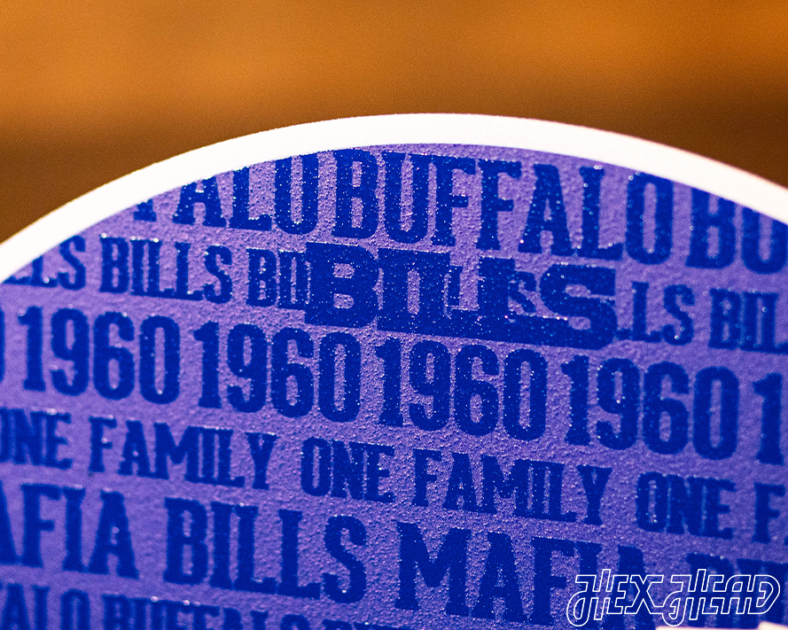 Buffalo Bills CRAFT SERIES 3D Embossed Metal Wall Art