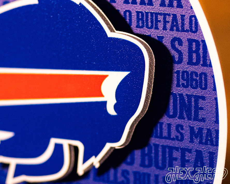 Buffalo Bills CRAFT SERIES 3D Embossed Metal Wall Art