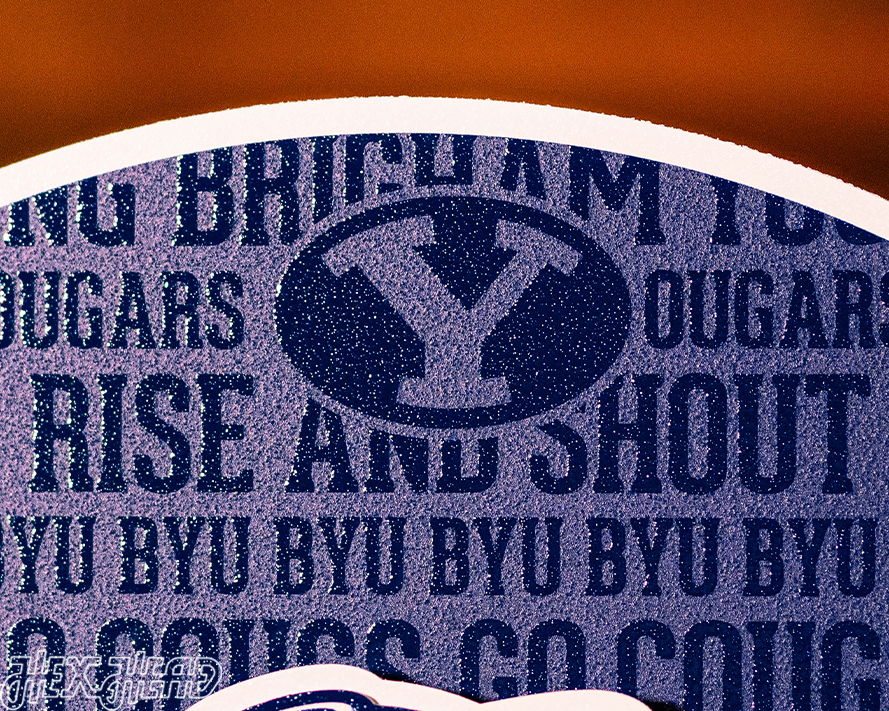 Brigham Young Cougars BYU CRAFT SERIES 3D Embossed Metal Wall Art