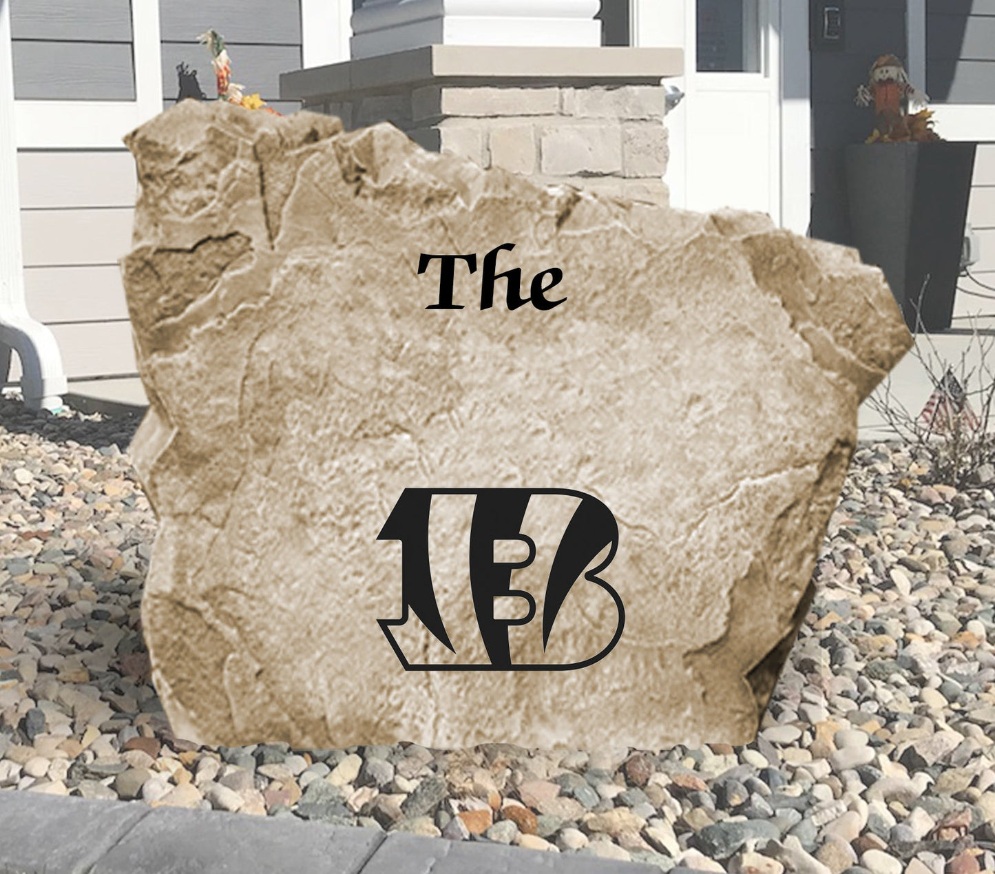 Cincinnati Bengals Design-A-Stone Landscape Art Family Name