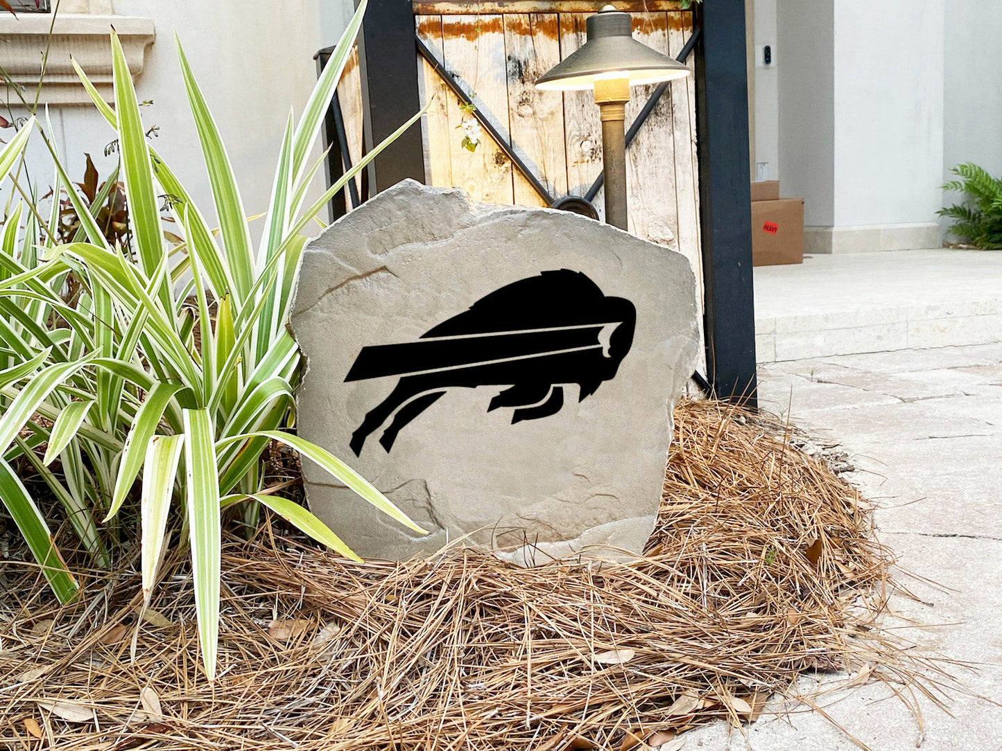 Buffalo Bills Design-A-Stone Landscape Art