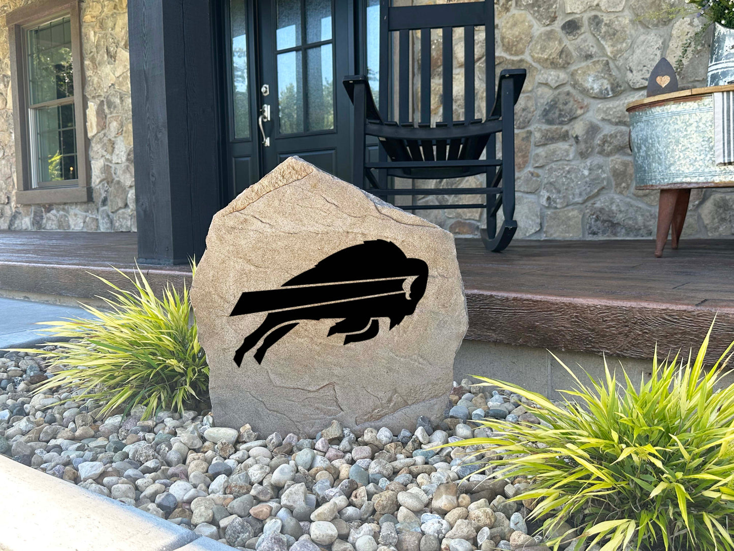 Buffalo Bills Design-A-Stone Landscape Art