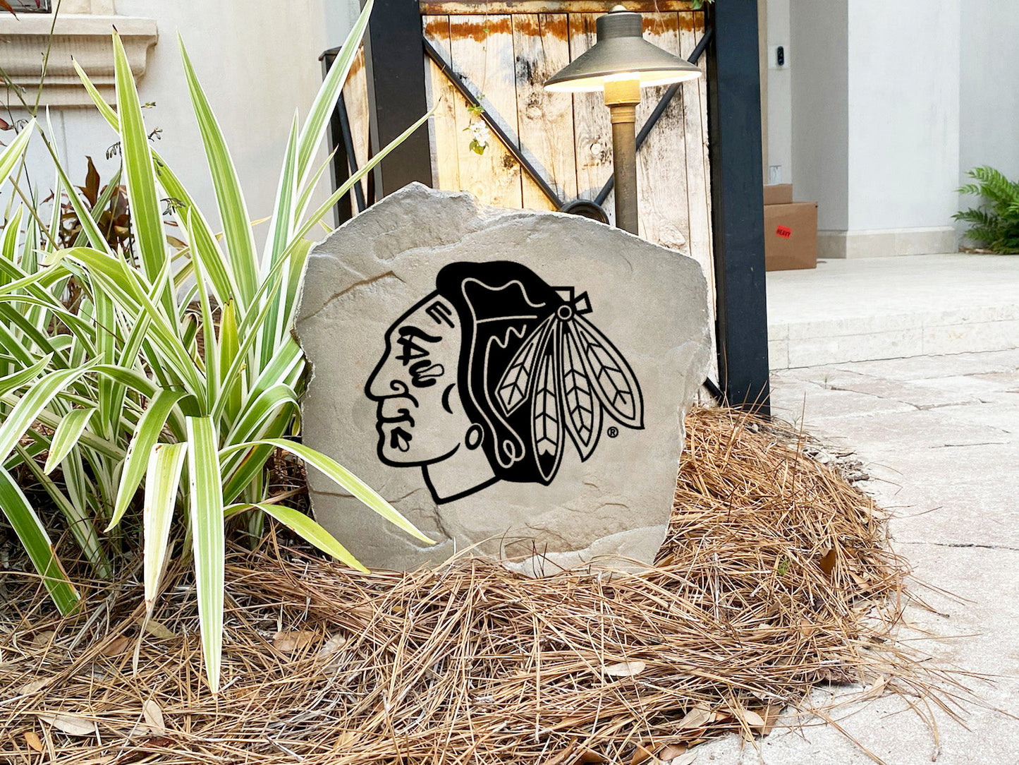 Chicago Blackhawks Design-A-Stone Landscape Art