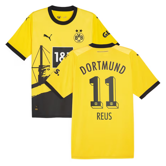 Borussia Dortmund Home Shirt 2023-24 with Jersey Reus 11 printing - Yellow