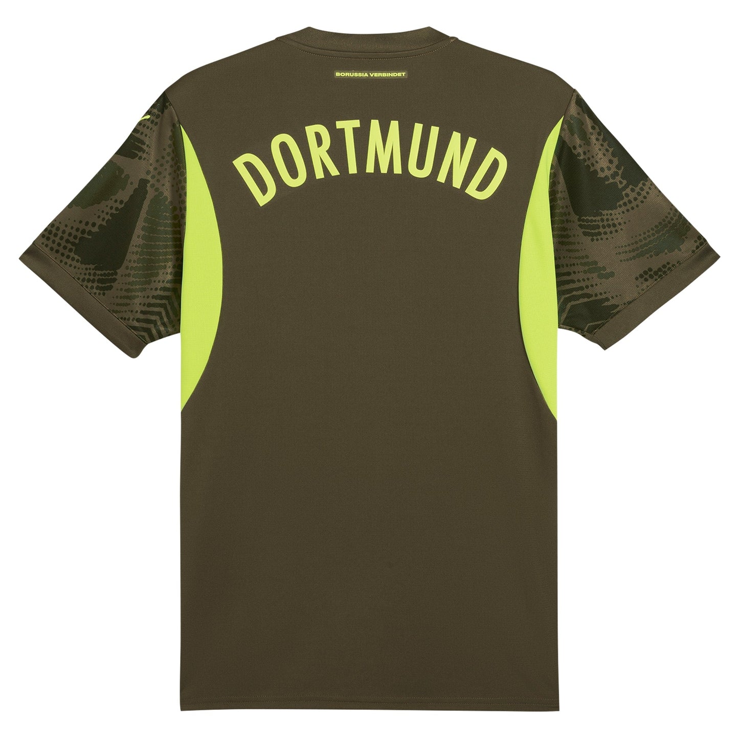 Borussia Dortmund Puma 2024/25 Short Sleeve Goalkeeper Custom Jersey - Olive