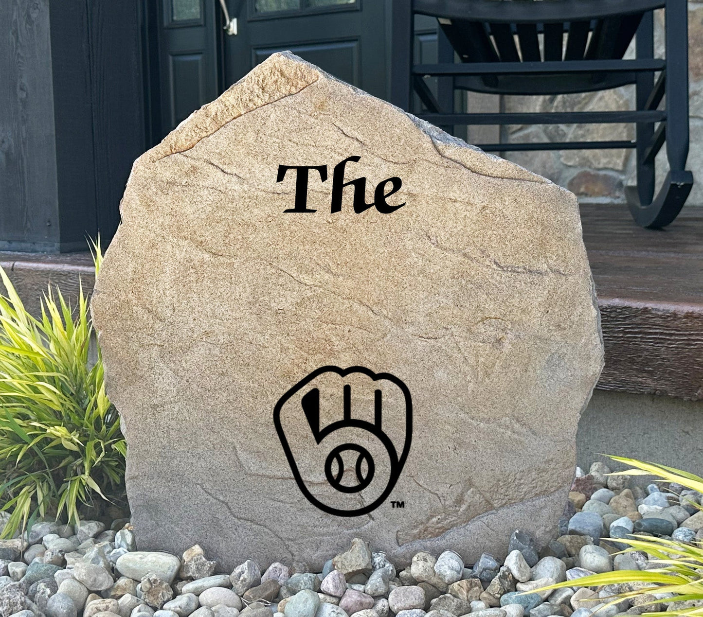 Milwaukee Brewers Design-A-Stone Landscape Art Family Name