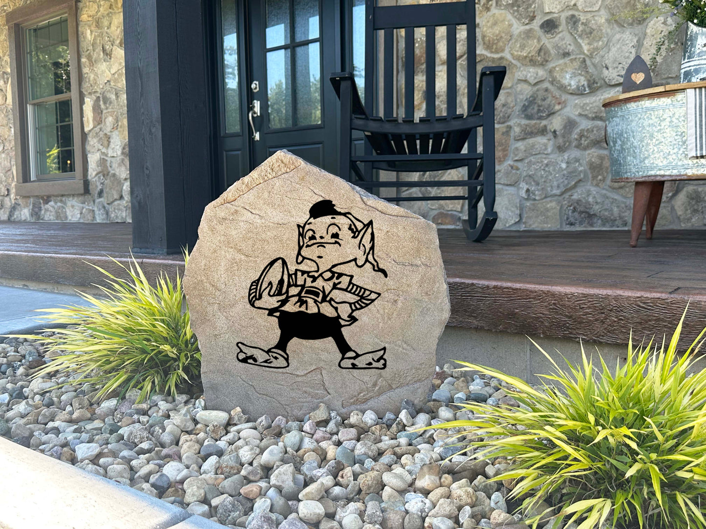 Cleveland Browns Design-A-Stone Landscape Art