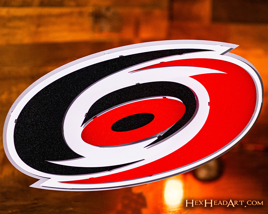 Carolina Hurricanes NHL 3D Vintage Metal Wall Art