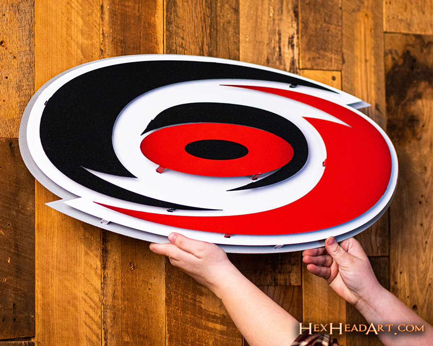 Carolina Hurricanes NHL 3D Vintage Metal Wall Art