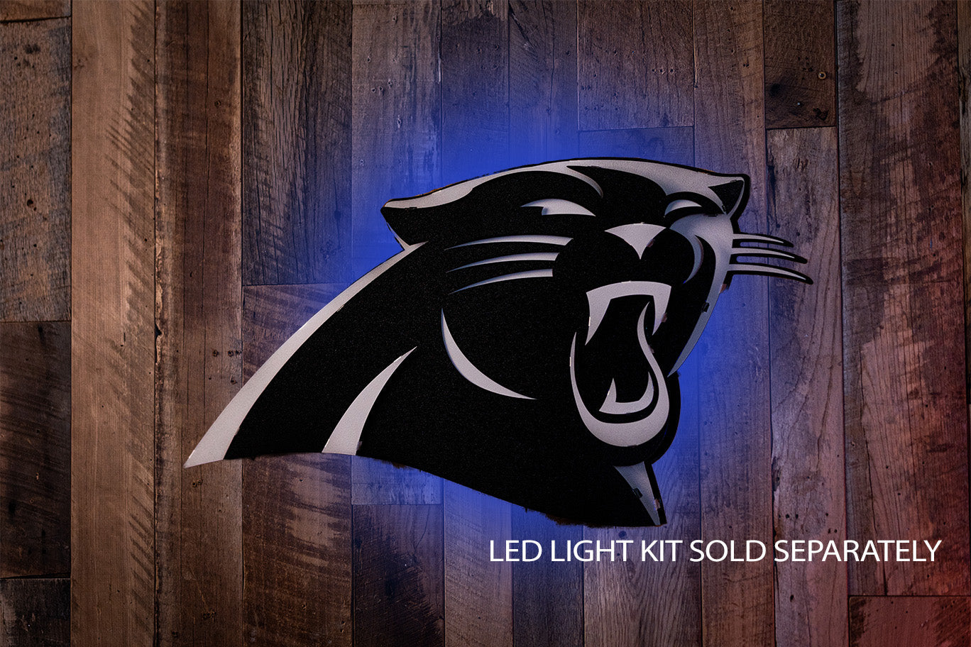 MONOCHROME - Carolina Panthers 3D Vintage Metal Wall Art