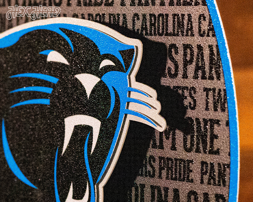 Carolina Panthers CRAFT SERIES 3D Embossed Metal Wall Art