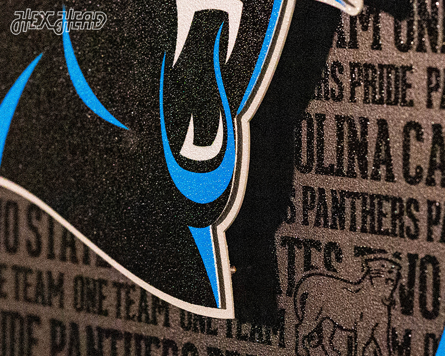 Carolina Panthers CRAFT SERIES 3D Embossed Metal Wall Art