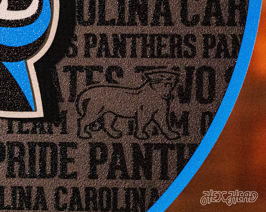 Carolina Panthers CRAFT SERIES 3D Embossed Metal Wall Art