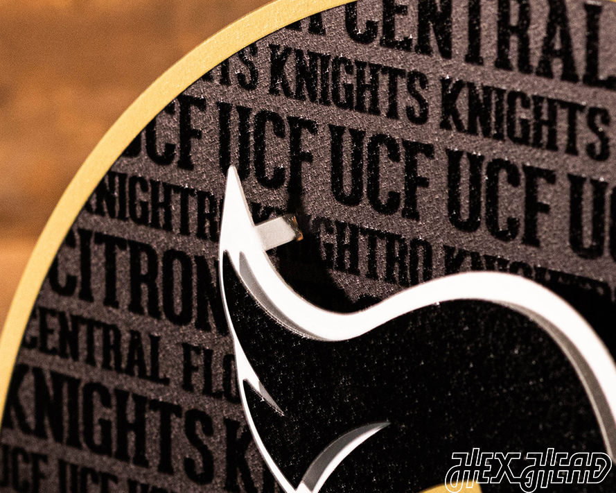 Central Florida  Knights "UCF" CRAFT SERIES 3D Metal Wall Art