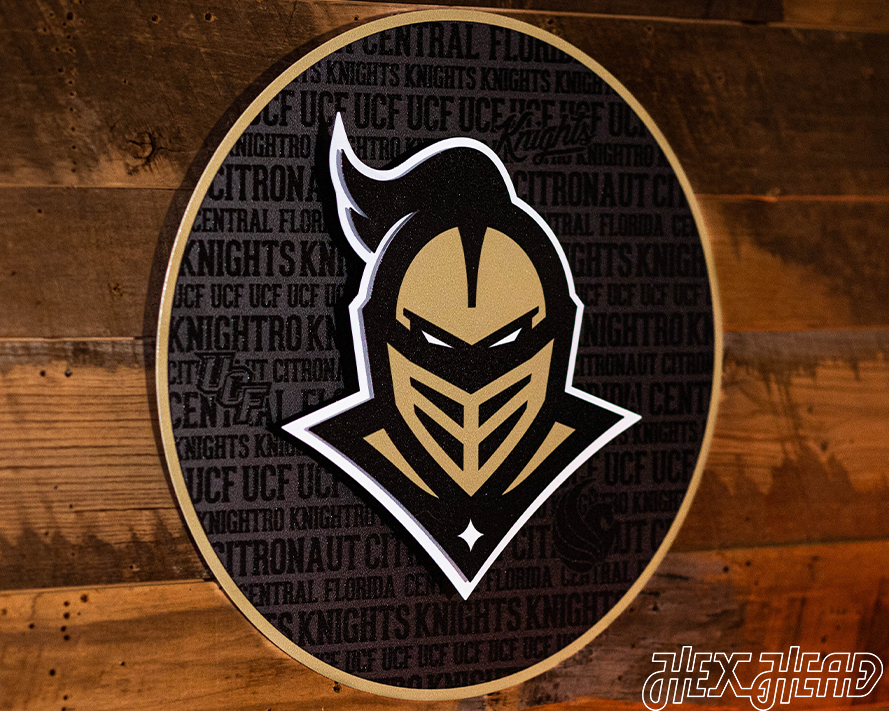 Central Florida  Knights "UCF" CRAFT SERIES 3D Metal Wall Art