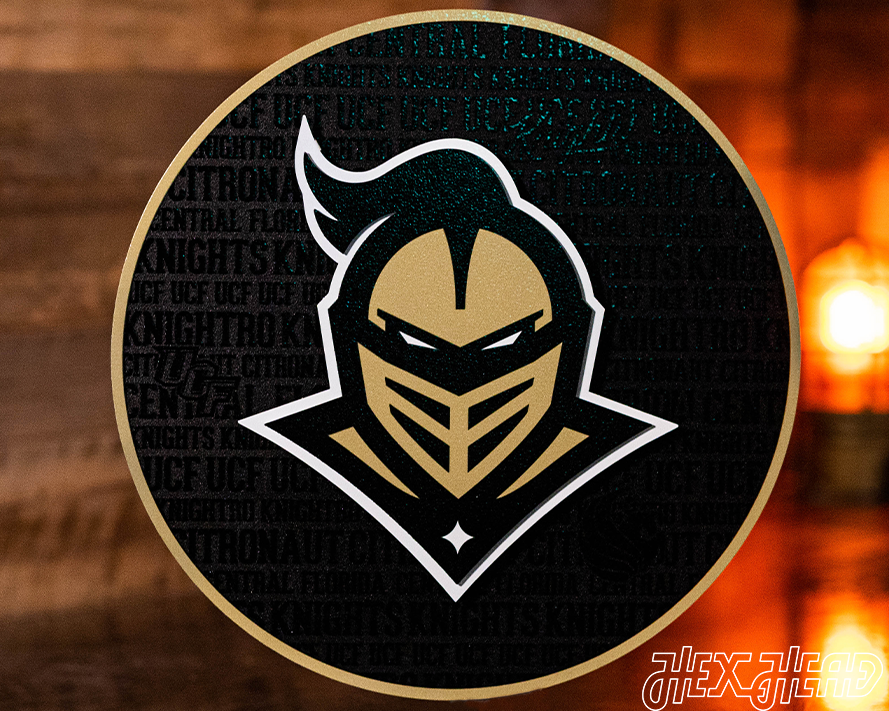 Central Florida  Knights "UCF" CRAFT SERIES 3D Metal Wall Art