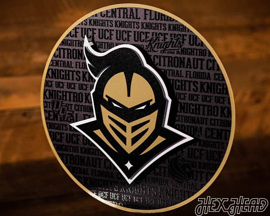 Central Florida  Knights "UCF" CRAFT SERIES 3D Metal Wall Art