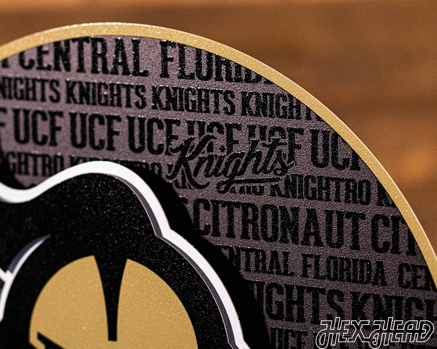 Central Florida  Knights "UCF" CRAFT SERIES 3D Metal Wall Art