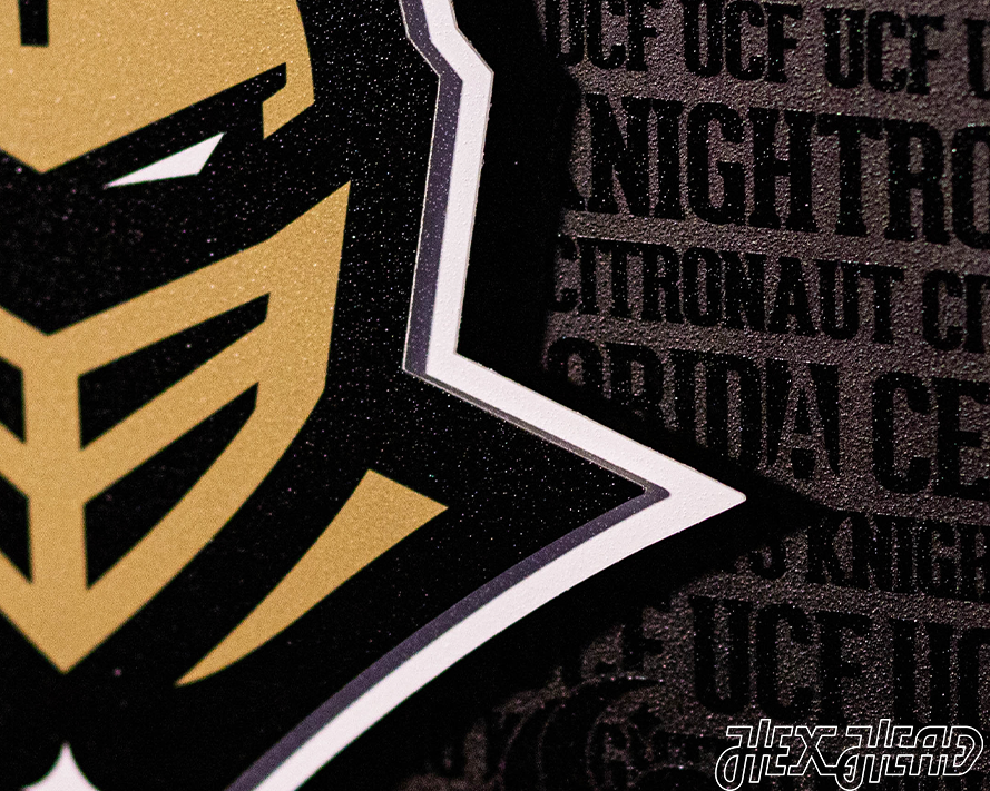 Central Florida  Knights "UCF" CRAFT SERIES 3D Metal Wall Art