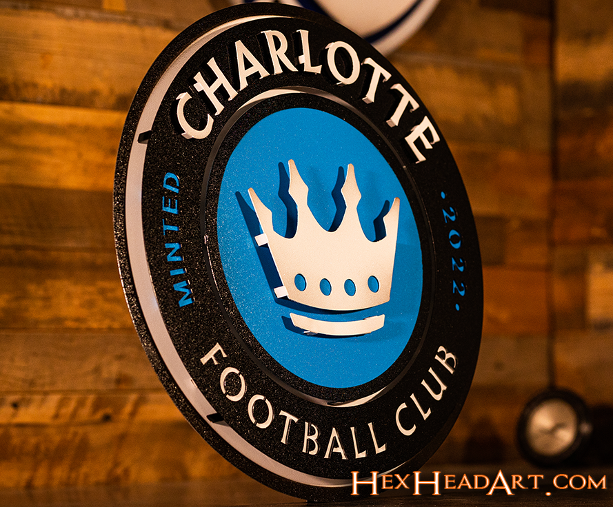 Charlotte FC 3D Vintage Metal Wall Art