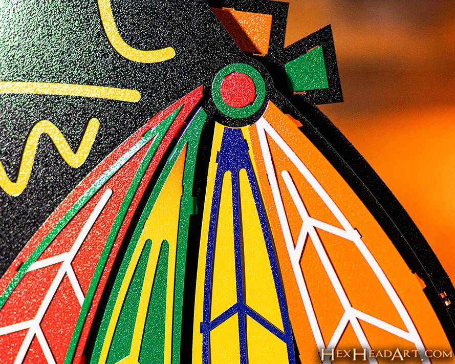 Chicago Blackhawks 3D Vintage Metal Wall Art