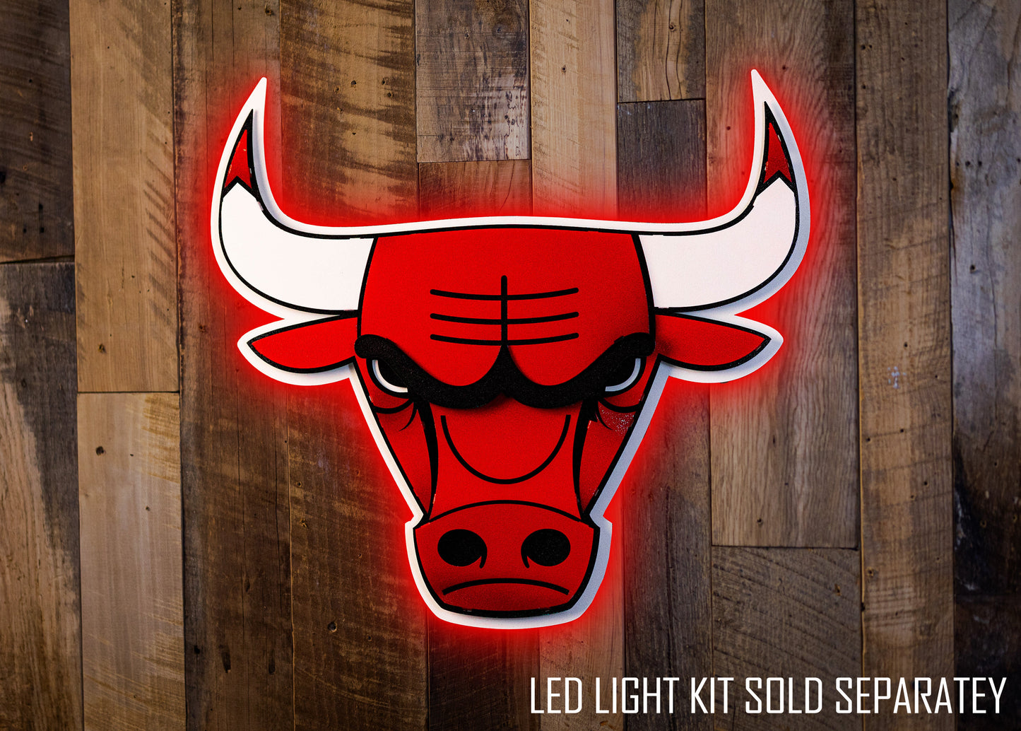 Chicago Bulls Vintage 3D Metal Wall Art