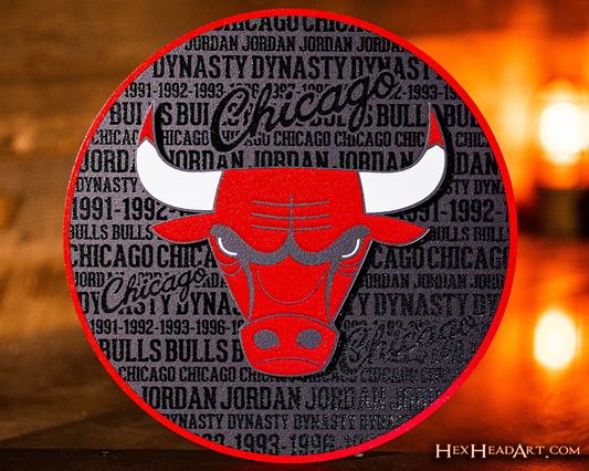 Chicago Bulls CRAFT SERIES 3D Embossed Metal Wall Art