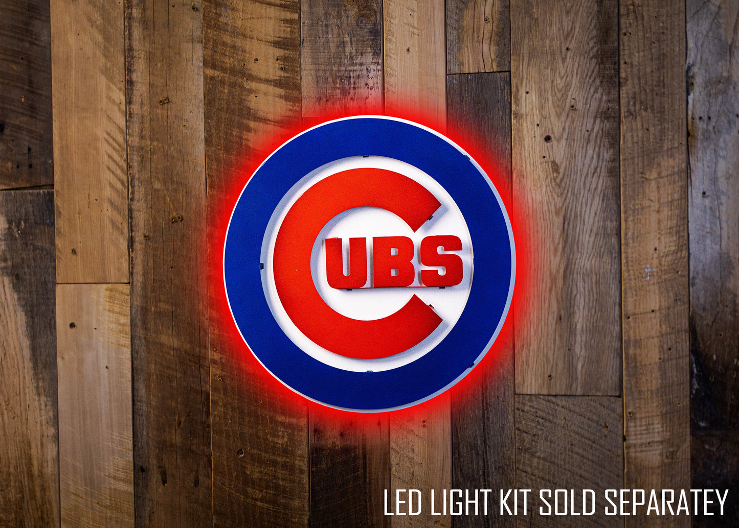 Chicago Cubs Logo 3D Metal Wall Art