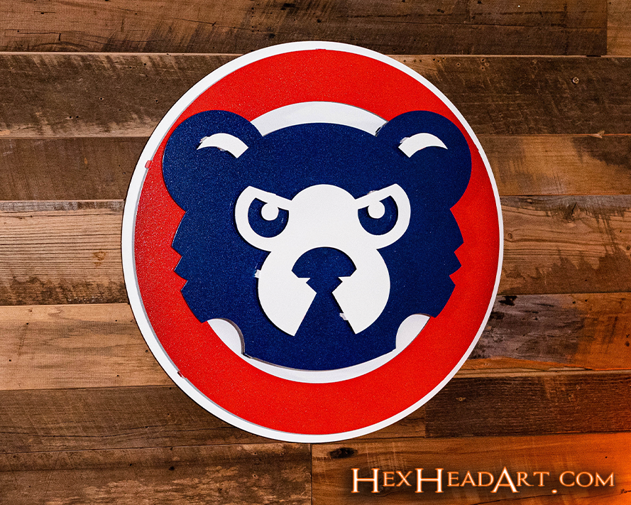 Chicago Cubs "94-96" 3D Vintage Metal Wall Art