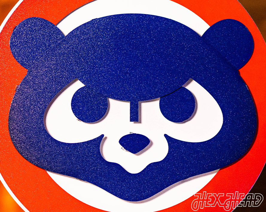 Chicago Cubs "1979 ANGRY BEAR" Logo 3D Metal Wall Art